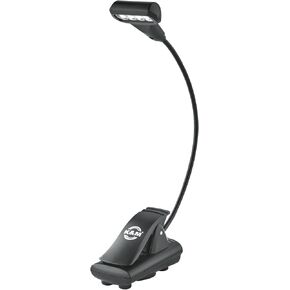 K&M Konig & Meyer Music Stand Light 4 LED T-Model FlexLight | Black Piano Light with Adjustable Gooseneck | Music Stand Light Clip On with a Magnet Attachment | 0.06kg