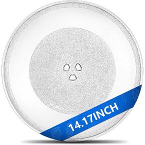 MJS47373304 ‎‎14.17" Microwave Glass Turntable Tray, MJS47373301 MJS47373302 Microwave Glass Plate Replacement Compatible with Whirlpool, Jenn-Air, KitchenAid - Microwave Oven Cooking Plate