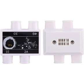 Ukulele Tuner Pitch Pipe, Plastic Ukulele Pitch Pipe Four Tones E A D G with Case Ukuleles Accessory