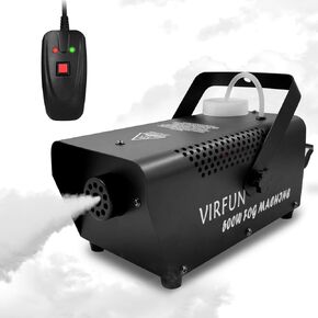 Automatic Fog Machine, Smoke Machine with Wired Remote Control for Parties Halloween Wedding and Stage Effect, 500W and 500ml Tank
