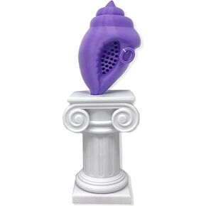 MunnyGrubbers - Mystic Conch V4 Pedestal Desk Stand Décor - (Mystic Conch Shell Not Included) - Display Your Conch on Desk or Shelf - Secret Compartment - Roman Column - Ionic Pillar