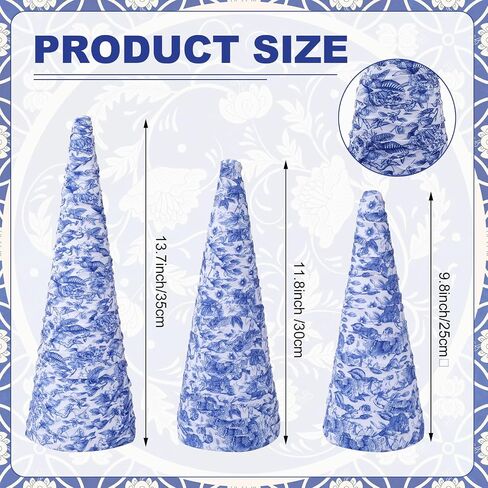 3 Pcs Patriotic Table Decorations 4th of July Cone Trees Red White Blue Velvet Cone Tree American Flag Tabletop Ornament for Memorial Independence Day Table Centerpieces Tiered Tray Gifts in Saudi Arabia