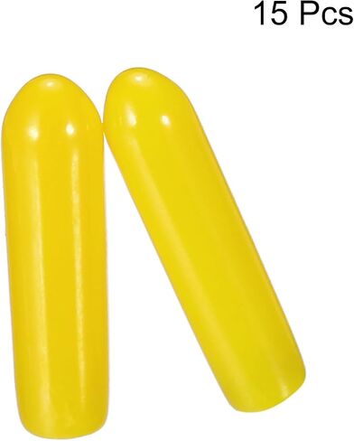 uxcell 15pcs Rubber End Caps 7mm ID PVC Vinyl Round End Cap Cover Screw Thread Protectors Clear in Saudi Arabia
