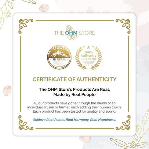 Ohm Store أجراس مانترا تينغشا التبتية مع حافظة زرقاء - إكسسوار تأمل مصنوع يدويًا لليقظة واليوجا وشفاء الصوت in Kuwait
