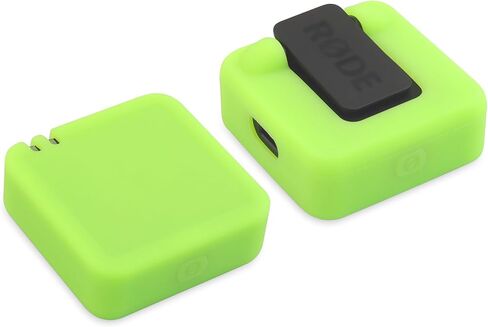 Cover for RODE Wireless GO II Lav Mic, Go 2 Silicone Protective Case 3-Pack Green Glow in Dark Sleeve in Saudi Arabia