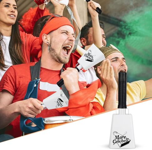 Cow Bell, Cow Bells Noise Makers, Cow Bells for Sporting Events to Make Big Noise, Cowbell with Handle for Football Games, Graduation, Party, school, Farm, Percussion Music(Flag,1 Pcs) in Saudi Arabia