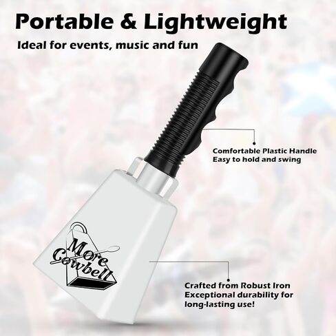 Cow Bell, Cow Bells Noise Makers, Cow Bells for Sporting Events to Make Big Noise, Cowbell with Handle for Football Games, Graduation, Party, school, Farm, Percussion Music(Flag,1 Pcs) in Saudi Arabia