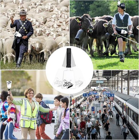 Cow Bell, Cow Bells Noise Makers, Cow Bells for Sporting Events to Make Big Noise, Cowbell with Handle for Football Games, Graduation, Party, school, Farm, Percussion Music(Flag,1 Pcs) in Saudi Arabia