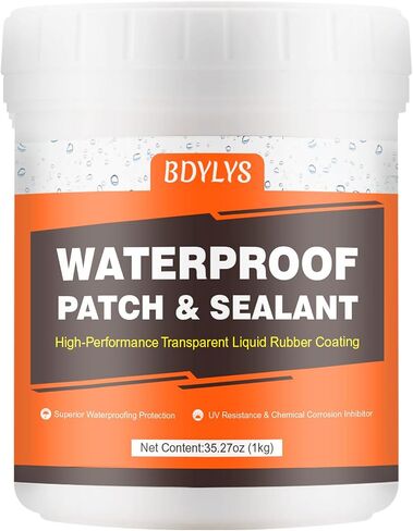 10oz Transparent Waterproof Sealant Liquid | Invisible Leak Repair Adhesive for Roofs, Bathrooms, and Basements | Flex Seal Coating in Saudi Arabia