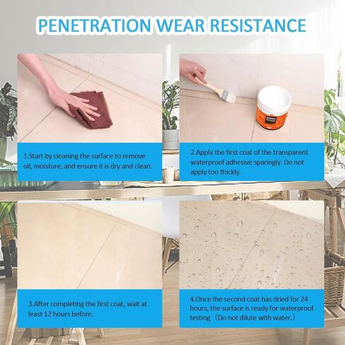 10oz Transparent Waterproof Sealant Liquid | Invisible Leak Repair Adhesive for Roofs, Bathrooms, and Basements | Flex Seal Coating in Saudi Arabia
