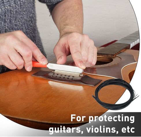 SUPERFINDINGS 20Pcs 1700x2x0.8mm Plastic Guitar Binding Purfling Strip Black Guitar Bindings Decorative Guitar Elastic Binding Trim for Acoustic Classical Guitar Binding Edge Trim in Saudi Arabia