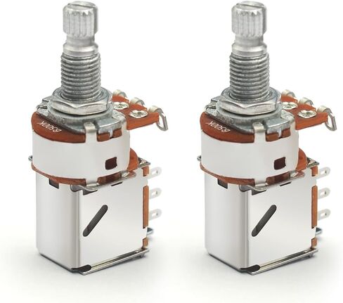 SAPHUE A250K Push Pull Metric Guitar Pots Audio Taper 6mm Split Shaft Potentiometers for Electric Guitar or Bass in Saudi Arabia