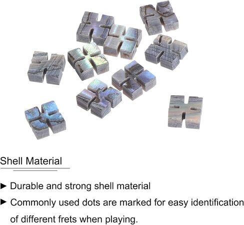 MECCANIXITY Guitar Fretboard Inlay Dots Colorful Shell Fingerboard Inlays Mark Point 5x5x2mm For Guitar, Pack of 10 in Saudi Arabia
