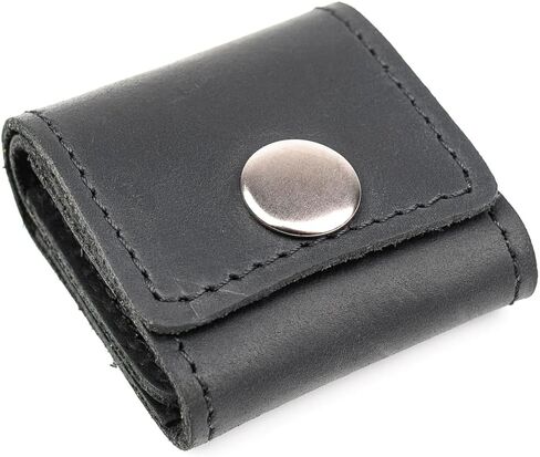 حامل اختيار الجيتار - حافظة جلدية أصلية للقيثارات الصوتية والكهربائية والباس - حقيبة آمنة للالتقاطات - هدية للاعبي الجيتار (أحمر) in Kuwait