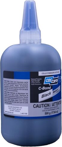 Super Glue C-Bond Black Cyanoacrylate Adhesive by CECCORP – (120 Grams / 4.23 oz.) – Medium Viscosity CA Glue in Saudi Arabia