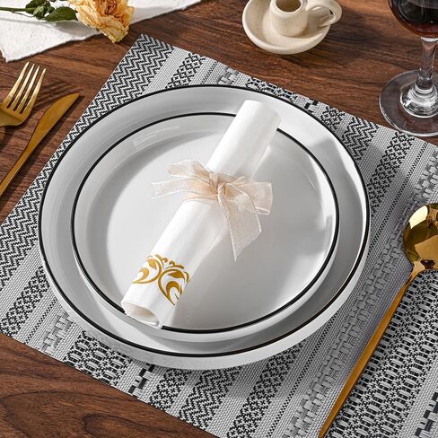 CHEFCAT 200PCS Premium Disposable Paper Napkins Everyday 3Ply Guest Towels Dinner Napkins Party Napkins Wedding Napkins Soft, for Kitchen,Bathroom, Party (White) in Saudi Arabia