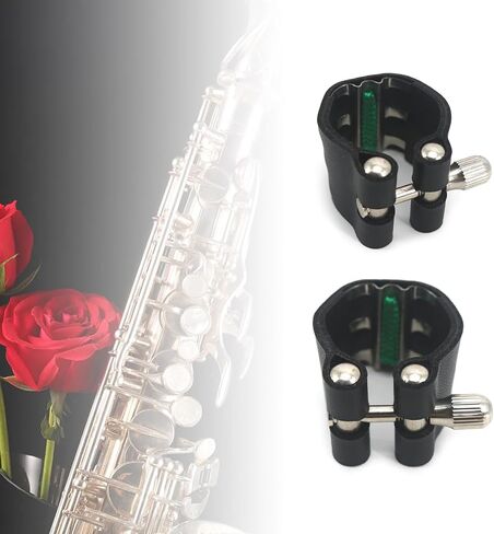 Single Screw Adjustment Leathers Saxophone Fastener Clip Sax Clamp Saxophone Ligature for Saxophone Mouthpiece in Saudi Arabia