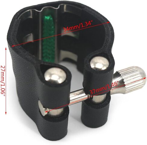 Single Screw Adjustment Leathers Saxophone Fastener Clip Sax Clamp Saxophone Ligature for Saxophone Mouthpiece in Saudi Arabia