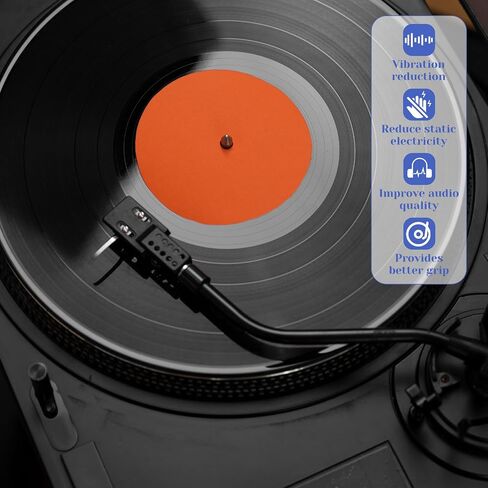 12 Inch Turntable Slipmat, Slipmats for Vinyl Turntable, Turntable Platter Mat, Black Silicone Turntable LP Universal Slipmat, Record Player Mat, Turntable Rubber Mat for all LP Vinyl Record Players in Saudi Arabia