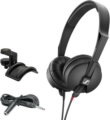 Sennheiser HD 25 LIGHT Monitor Headphones with Headphone Holder & 10' Extension Cable in Saudi Arabia