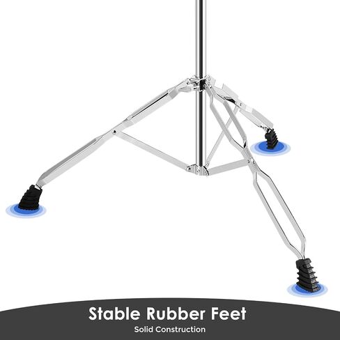 EASTROCK Trombone Stand, Retractable Height Adjustment, Triangular Stable Construction for Standard-sized Trombone Silver in Saudi Arabia