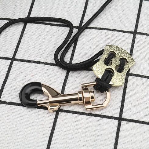 Saxophone Neck Strap with Ergonomic Design Leather Soft Thick Pad & Metal Swivel Hook Adjustable Sax Strap for Soprano Alto Tenor Bass Clarinet Bassoon Black in Saudi Arabia