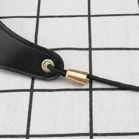 Saxophone Neck Strap with Ergonomic Design Leather Soft Thick Pad & Metal Swivel Hook Adjustable Sax Strap for Soprano Alto Tenor Bass Clarinet Bassoon Black in Saudi Arabia