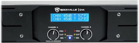 Rockville RPA12 5000W Peak / 1400W RMS 2-Channel Power Amplifier, Rack Mountable - Perfect for Live Sound, Pro Audio, DJs in Saudi Arabia