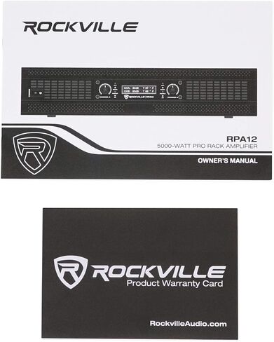 Rockville RPA12 5000W Peak / 1400W RMS 2-Channel Power Amplifier, Rack Mountable - Perfect for Live Sound, Pro Audio, DJs in Saudi Arabia