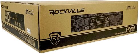 Rockville RPA12 5000W Peak / 1400W RMS 2-Channel Power Amplifier, Rack Mountable - Perfect for Live Sound, Pro Audio, DJs in Saudi Arabia