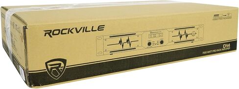 Rockville RPA12 5000W Peak / 1400W RMS 2-Channel Power Amplifier, Rack Mountable - Perfect for Live Sound, Pro Audio, DJs in Saudi Arabia
