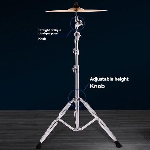 22 mm Cymbal Stand Single Braced Lightweight Jazz Drum Stand Drum Stand,Straight and oblique dual-purpose in Kuwait