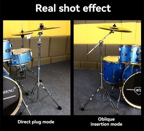 22 mm Cymbal Stand Single Braced Lightweight Jazz Drum Stand Drum Stand,Straight and oblique dual-purpose in Kuwait