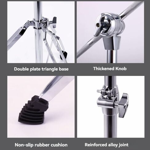 22 mm Cymbal Stand Single Braced Lightweight Jazz Drum Stand Drum Stand,Straight and oblique dual-purpose in Kuwait