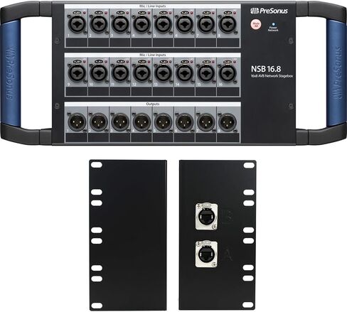 حزمة صندوق المسرح الشبكي PreSonus NSB 16.8-16 x 8 AVB مع مجموعة PreSonus Rackmount لصندوق المسرح الشبكي NSB 16.8 AVB in Kuwait
