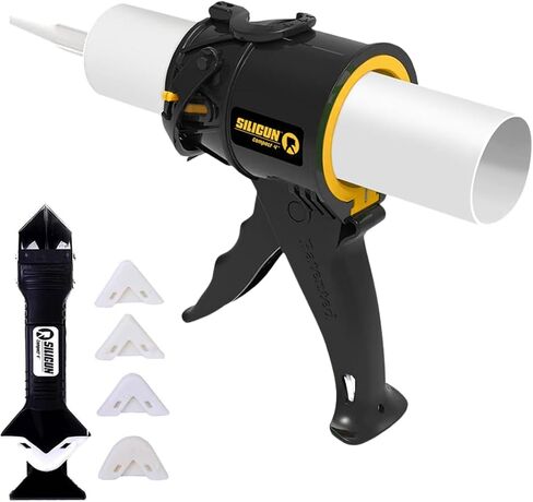 SILIGUN™ Compact Caulking Gun with Caulk Nozzle - No Drip Caulk Gun - Patented Design - Lightweight ABS Frame - Works with All 10 oz Tubes in Kuwait