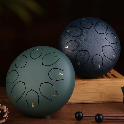 Rain Drum for Outside When It Rains, Handpan Panda Garden Drums, Hand Pan Music Maker Steel Tongue, Balmy Sound Healing Instruments, Echo Chime yard Rhythm, Echos Bath Chimes, Rythm, Ages 5-9, Adult in Saudi Arabia