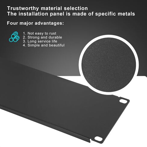 6 Pcs 1U,2U,4U Blank Panel Metal Rack Mount, 19 Inches, Filler Panel Mount Spacer Rack Blanking Panel Kit for Enclosure Server Rack Cabinet Black in Saudi Arabia