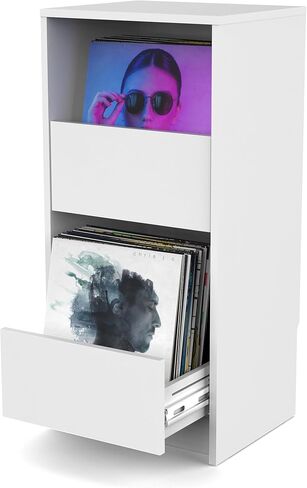 Glorious Vinyl Vault لتخزين مجموعة تسجيلات الفينيل (أسود) in Kuwait