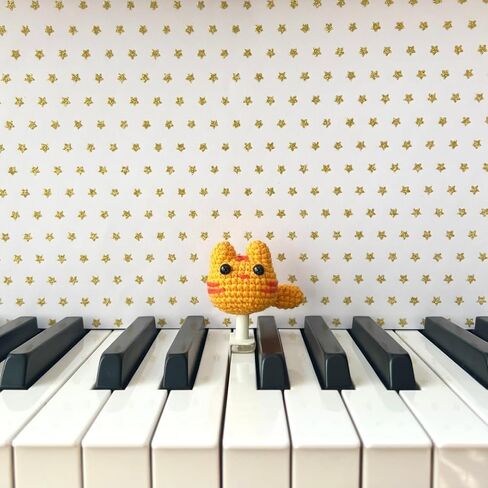 MyPianoPals, Piano Key Markers for Beginning Pianists, Handmade, Visual Aid for Learning Piano, Safe for Piano Keys, US Patent Pending [Brown Horse & Carrot] in Saudi Arabia