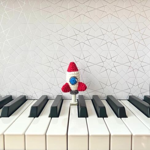 MyPianoPals, Piano Key Markers for Beginning Pianists, Handmade, Visual Aid for Learning Piano, Safe for Piano Keys, US Patent Pending [Brown Horse & Carrot] in Saudi Arabia