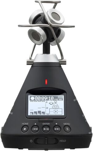 Zoom H3-VR 360° Audio Recorder, Records Ambisonics, Binaural, and Stereo, Records to SD Card, Wireless Control, for VR & Surround Sound Video, Music, and Streaming Bundle with Accessories in Saudi Arabia