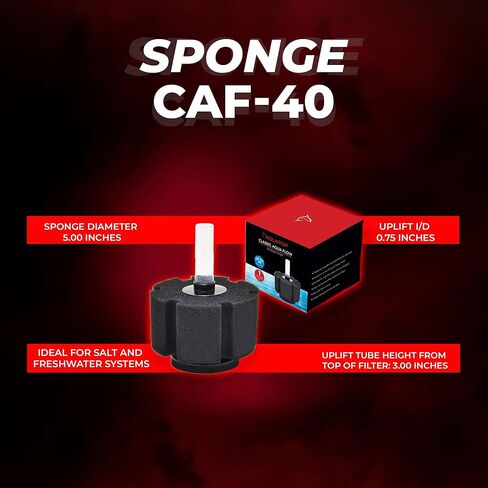 Aquatop Internal Sponge Filter for Aquariums up to 10 Gallon Tanks, CAF-10 in Kuwait