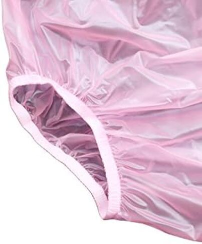 Haian Adult Incontinence Pull-on Plastic Pants PVC Pants 3 Pack (Large, Transparent Blue) in Kuwait