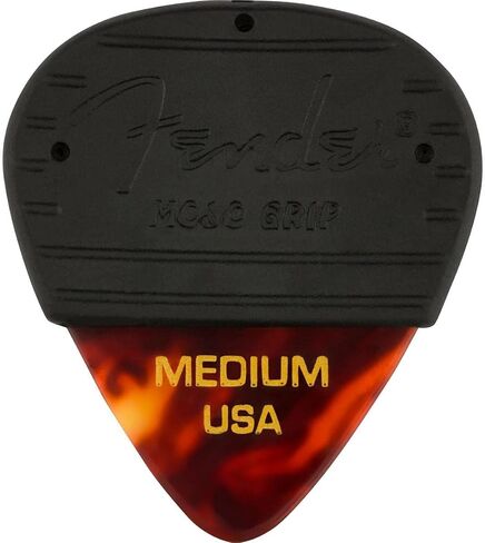 Fender Mojo Grip Guitar Picks 351 Shape, Celluloid, White Moto, Thin, 3-Pack in Saudi Arabia