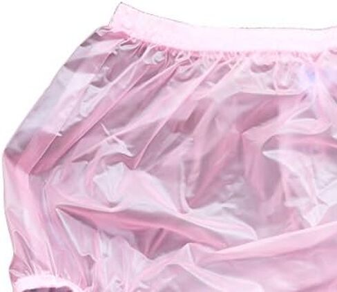 Haian Adult Incontinence Pull-on Plastic Pants PVC Pants 3 Pack (Large, Transparent Blue) in Kuwait