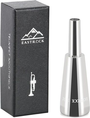 EASTROCK trumpet mouthpiece1.5C Trumpet Mouthpiece Brass Bullet Shape Instrument Accessories Silver in Saudi Arabia