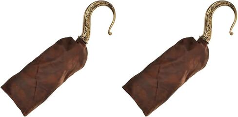 amscan Pirate Hook/Sleeve Costume Accessory - 1 Pc. - Brown & Gold Fabric & Plastic - Stylish Design Perfect for Parties, Cosplay & Themed Events in Saudi Arabia