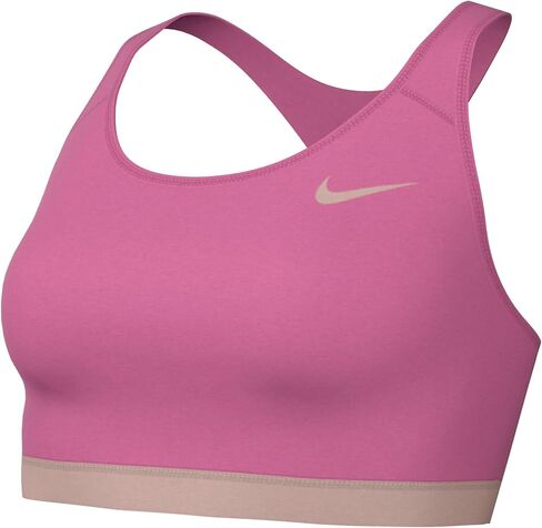 Nike Women's Medium Support Non Padded Sports Bra with Band (as1, Alpha, l, Regular, Regular, Pinksicle/Pink Oxford) in Saudi Arabia