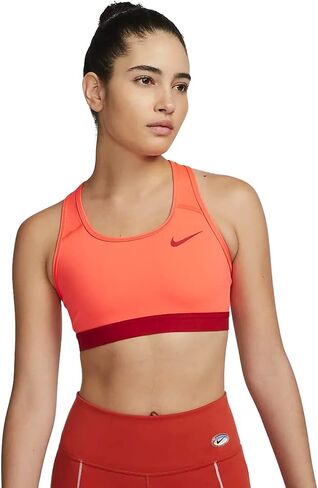 Nike Women's Medium Support Non Padded Sports Bra with Band (as1, Alpha, l, Regular, Regular, Pinksicle/Pink Oxford) in Saudi Arabia
